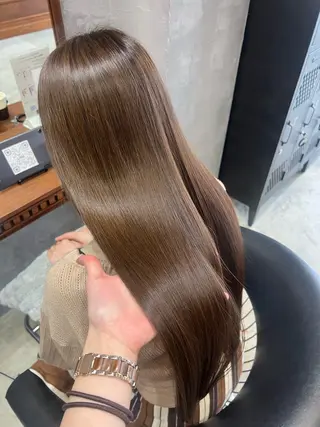 ロング 美髪矯正×レイヤー 松田空優哉のヘアスタイル
