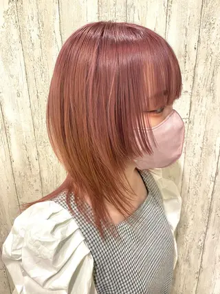 ミディアム ⭐️⭐️縮毛矯正の スペシャリスト松本✨のヘアスタイル