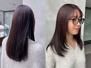 セミロング 💘札幌クロスパーマ 髪質改善💘rinaのヘアスタイル