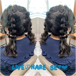 セミロング ヘアアレンジ 韓国hair🦋 Nanaのヘアスタイル