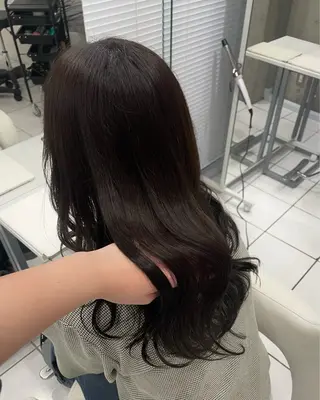 セミロング 似合わせカット/ デザインカラー🦄のヘアスタイル