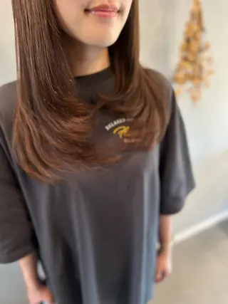 ロング カラー K Harukaのヘアスタイル