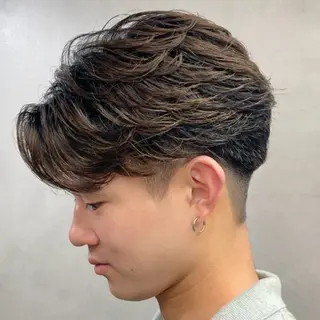 ミディアム パーマ ヘアアレンジ メンズ fifth 石川 凪のヘアスタイル