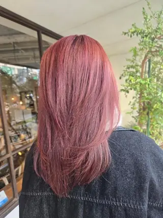 セミロング カラー 韓国好き🇰🇷 美容師MIKUのヘアスタイル