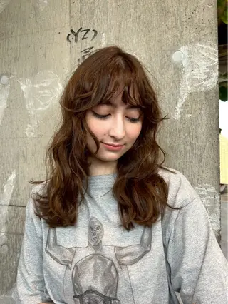セミロング 松井美樹/似合わせ ガーリー・韓国のヘアスタイル