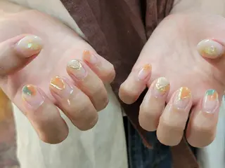 ショート ネイル 櫛の屋浜口店 sumireのネイルデザイン