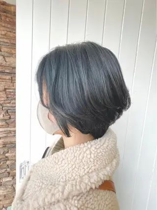 ショート カラー 髪質改善✨️透明感カ ラー✧*。山下さいみのヘアスタイル
