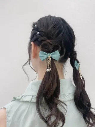 ロング ヘアアレンジ CARELLY Rukaのマツエク・マツパデザイン