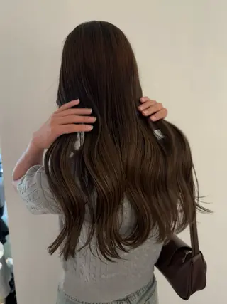 ロング カラー ハシヅメ キョウカのヘアスタイル