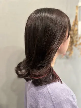 ミディアム カラー K Harukaのヘアスタイル