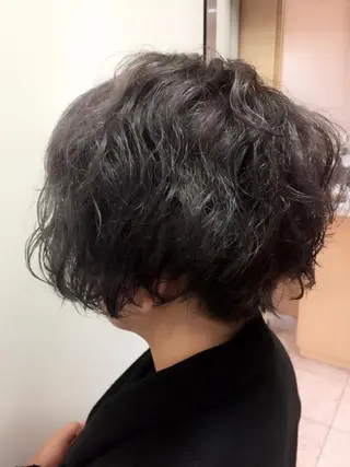 ショート カラー パーマ 縮毛矯正×髪質改善 店長　DAITOのヘアスタイル