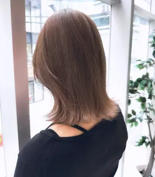 ミディアム ダブルカラー🤍 髪質改善／原島のヘアスタイル