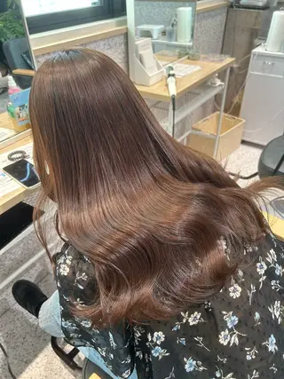 ロング カラー ヘアアレンジ トレンドレイヤー カット/mihoのヘアスタイル