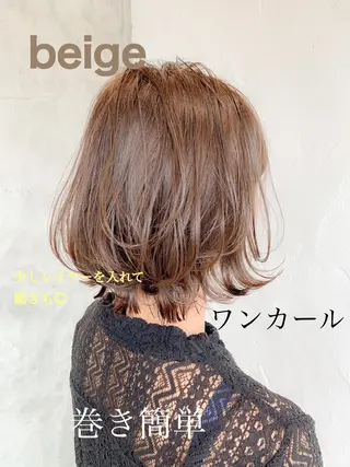 ミディアム カラー 💘トレンドスタイル 💘透明感ヘアのヘアスタイル