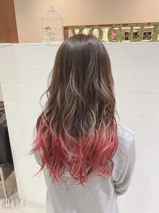 セミロング カラー 🌿ストレート🌿 髪質改善☘️シュウヤのヘアスタイル