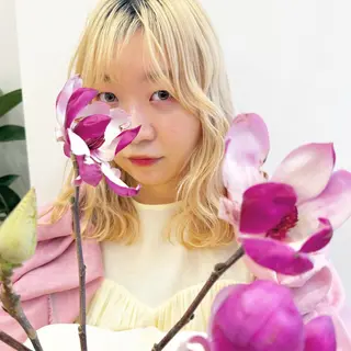 セミロング カラー パーマ 高畑 恵莉 👒 暖色 / 艶髪 🧺のヘアスタイル