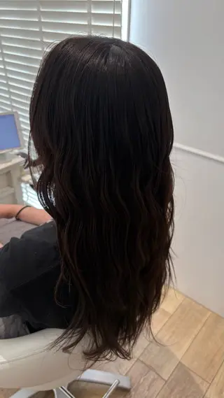 ロング カラー 似合わせ 顔周りYUUGAのヘアスタイル