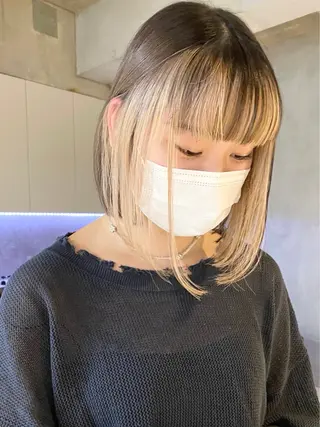 セミロング カラー 仲井間　賢雄 fifthのヘアスタイル