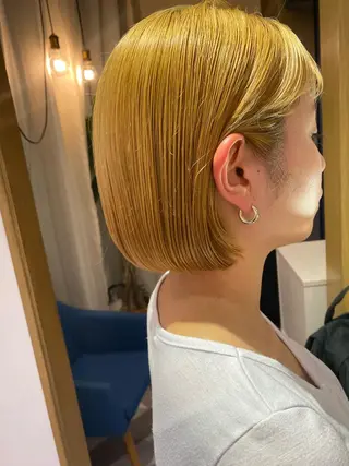 ショート カラー 顔周り/ブリーチなし /縮毛矯正🫧伊勢のヘアスタイル