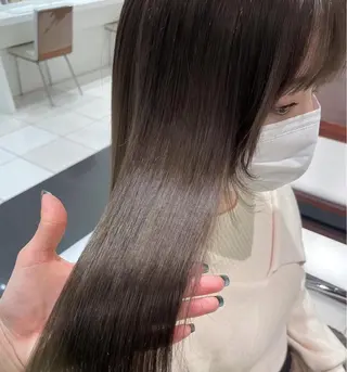 セミロング カラー BiBi 武田 あやのヘアスタイル