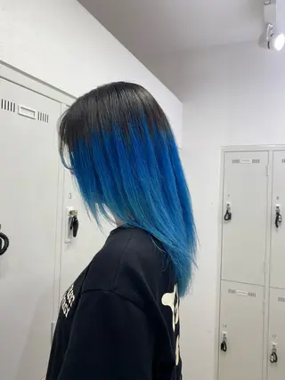 ロング カラー ハードパーマ Rico💜のヘアスタイル