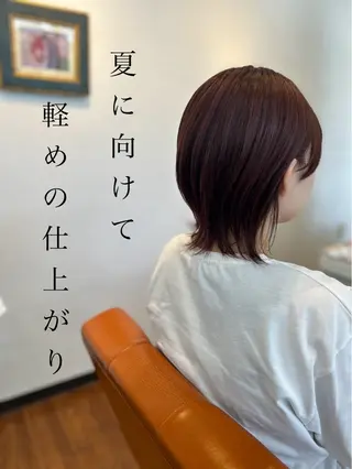 ミディアム カラー ナチュラルオーブン 大村店🍀深松孝枝のヘアスタイル