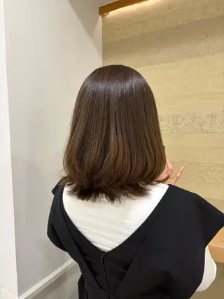 ミディアム カラー アフェクション金山所属・透明感カラー🫧/ 艶感/ayanaのヘアスタイル