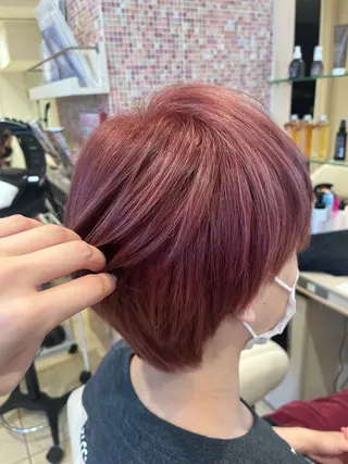 ショート 森野美咲🇰🇷 レイヤー/顔周りのヘアスタイル