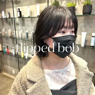 ショート 縮毛矯正・似合わせ タナカ レイヤのヘアスタイル