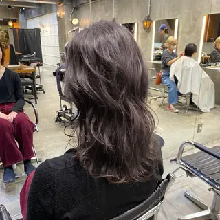 セミロング カラー Ms.CHARM所属・透明感カラー🌿 グレージュ🐺陽介のヘアスタイル