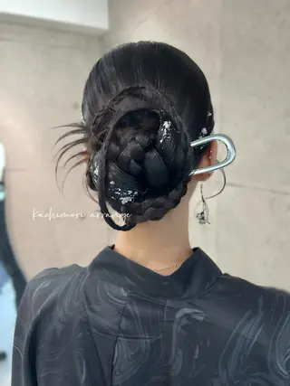 ロング ヘアアレンジ ヘアメイク/髪質改善 🎀Moeri🎀のヘアスタイル