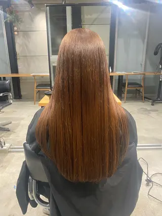 ロング カラー ナチュラルカラー ブリーチなし　あんりのヘアスタイル