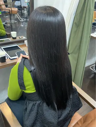 ロング カラー ヘアアレンジ 🍒ᩚ名駅/艶髪 縮毛矯正/あゆ🍒ᩚのヘアスタイル