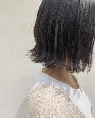 ミディアム フェザー/ニュアンス パーマ/ryutoのヘアスタイル