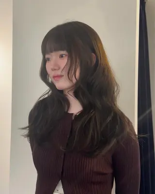 ロング ワンカールで盛れる レイヤー🎀Macoのヘアスタイル