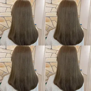 セミロング カラー レイヤー×ブリーチ ×エクステ💫ひかるのヘアスタイル