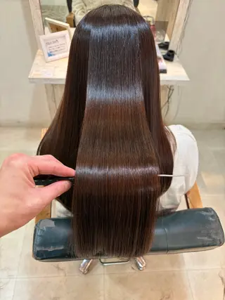 ロング ☘️髪質改善縮毛 ☘️大人ショートのヘアスタイル