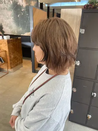 ミディアム テラダ ユウシン西金沢のヘアスタイル