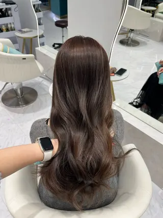 ロング カラー 𝑹𝒊𝒉𝒐🎀 名駅/大人韓国ヘアのヘアスタイル