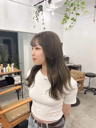 ロング 盛田 望来のヘアスタイル