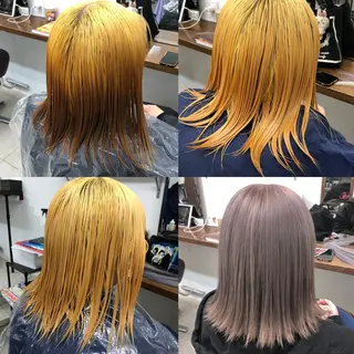 カラー ダブルスキルエクステ /羽エクステ白石宇由のヘアスタイル