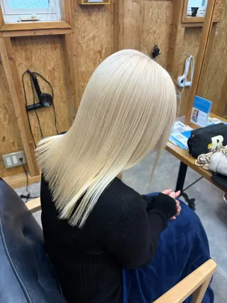 カラー まろみ暖色×ボブ ×chia🕯のヘアスタイル