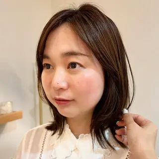 ミディアム カラー 透明感カラー/レイ ヤー/Nana🌈のヘアスタイル