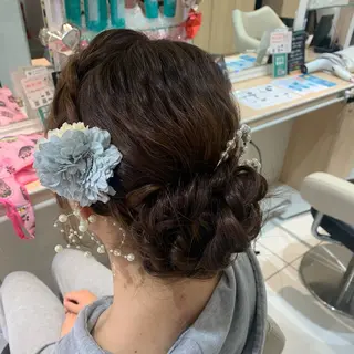 ロング ヘアアレンジ 宮永 璃沙のヘアスタイル
