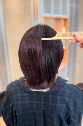 ミディアム カラー ヘアアレンジ REONA🪽✨薬院 レイヤーカット🫧のヘアスタイル