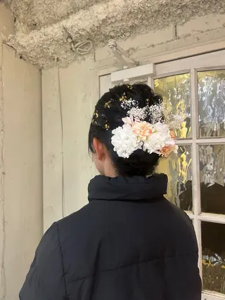 ミディアム ヘアアレンジ 透明感カラー/ Reika☁️ིྀのヘアスタイル