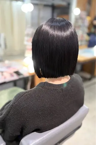 ミディアム カラー 菊地 紗矢のヘアスタイル