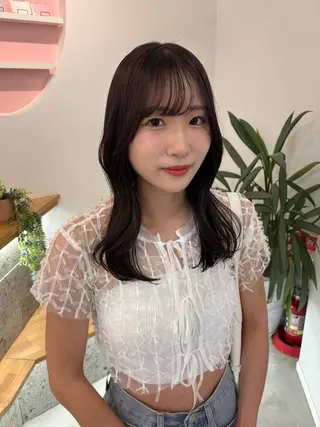 ミディアム カラー mire by Luca所属・Haruka /大宮美容室のヘアスタイル