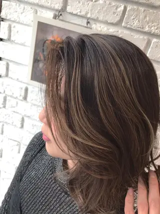 カラー 日比 貴大/ minim hairのヘアスタイル