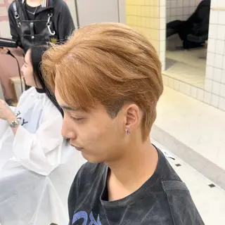 カラー メンズ メンズ特化/上野 暖色カラー ダイチのヘアスタイル